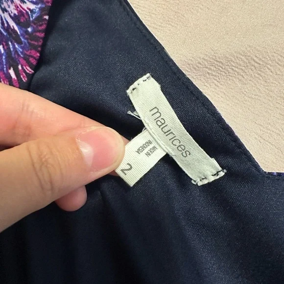 Maurices Black Floral Maxi Dress - Picture 2 of 8